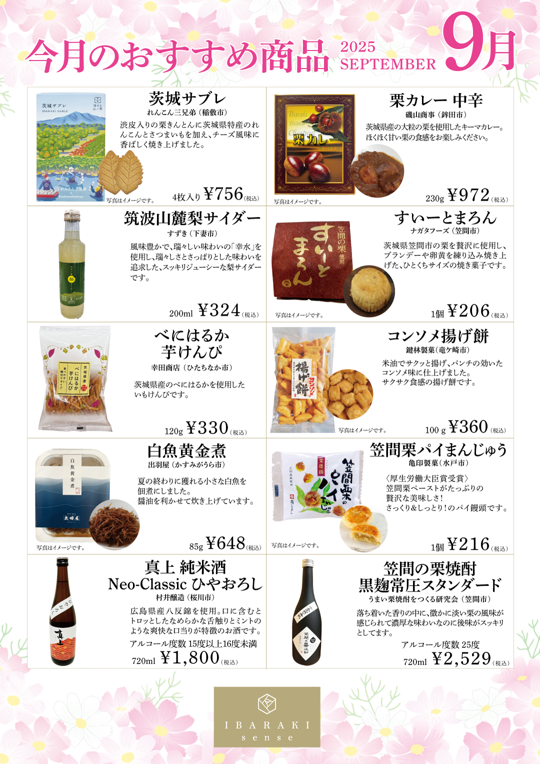 IBARAKI sense 2025年【9月のおすすめ商品】